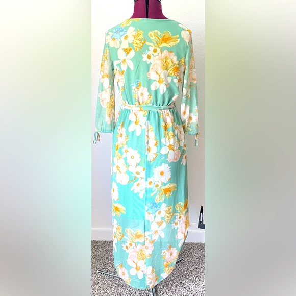 Allison Brittney mint green floral dress - Picture 5 of 5